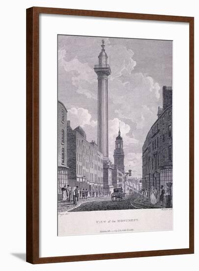 Monument, London, 1796-Philip Audinet-Framed Giclee Print