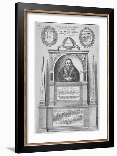 Monument of Alexander Noel in the Old St Paul's Cathedral, City of London, 1656-Wenceslaus Hollar-Framed Giclee Print