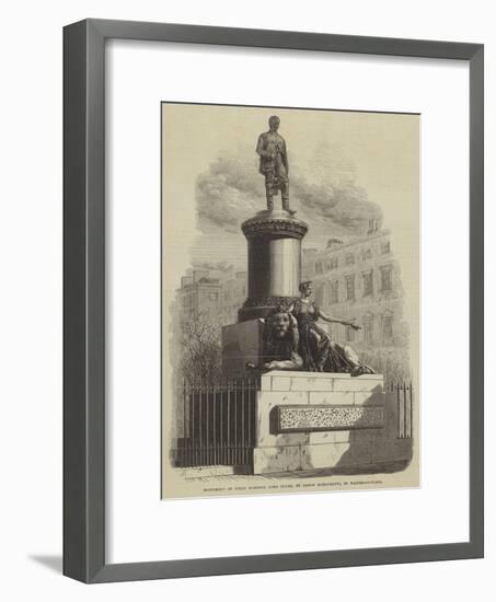 Monument of Field Marshal Lord Clyde, by Baron Marochetti, in Waterloo-Place-null-Framed Giclee Print