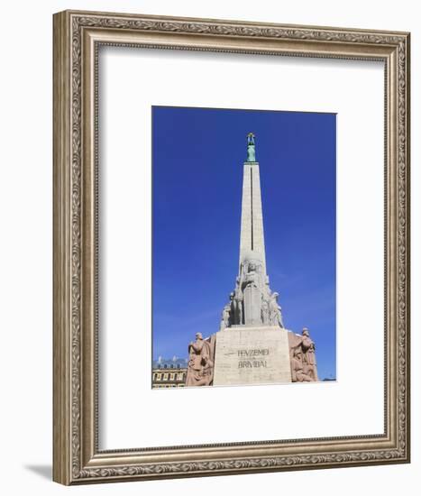 Monument of Freedom, Riga, Latvia-Keren Su-Framed Photographic Print