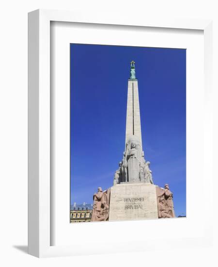 Monument of Freedom, Riga, Latvia-Keren Su-Framed Photographic Print