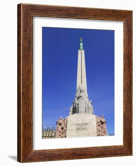 Monument of Freedom, Riga, Latvia-Keren Su-Framed Photographic Print