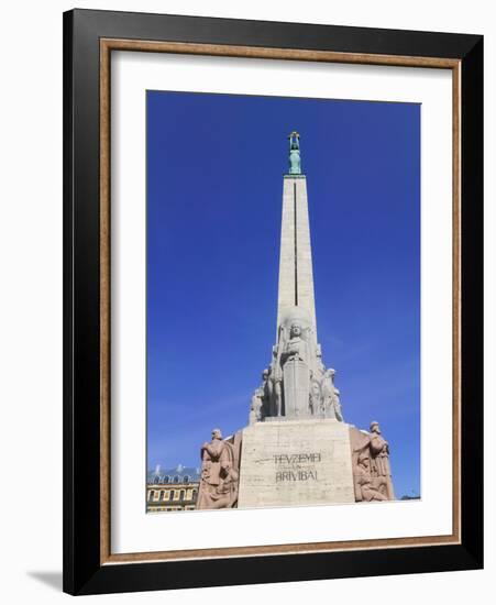 Monument of Freedom, Riga, Latvia-Keren Su-Framed Photographic Print