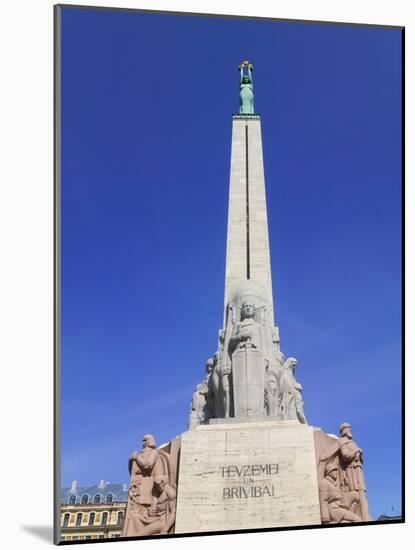 Monument of Freedom, Riga, Latvia-Keren Su-Mounted Photographic Print