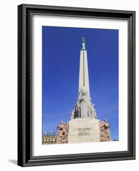 Monument of Freedom, Riga, Latvia-Keren Su-Framed Photographic Print