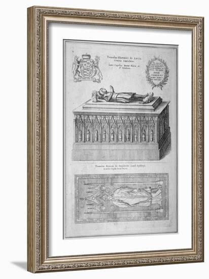 Monument of Henry De Lacy, Earl of Lincoln, in the Old St Paul's Cathedral, City of London, 1656-Wenceslaus Hollar-Framed Giclee Print