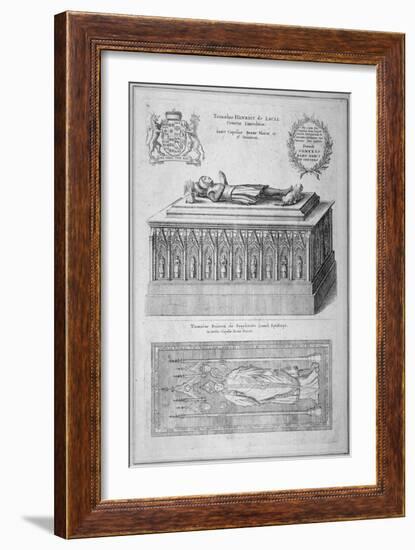 Monument of Henry De Lacy, Earl of Lincoln, in the Old St Paul's Cathedral, City of London, 1656-Wenceslaus Hollar-Framed Giclee Print