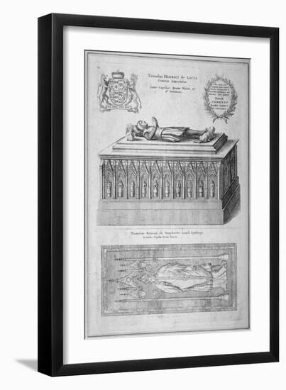 Monument of Henry De Lacy, Earl of Lincoln, in the Old St Paul's Cathedral, City of London, 1656-Wenceslaus Hollar-Framed Giclee Print