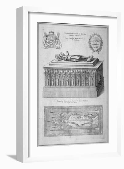 Monument of Henry De Lacy, Earl of Lincoln, in the Old St Paul's Cathedral, City of London, 1656-Wenceslaus Hollar-Framed Giclee Print