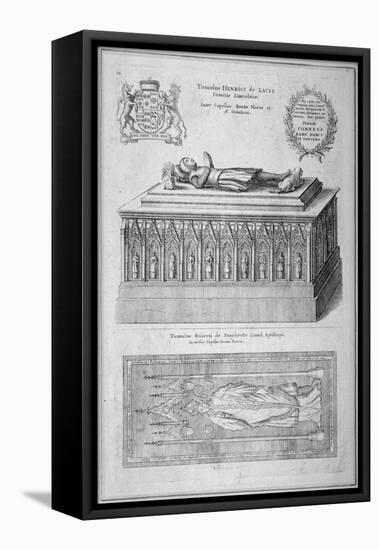 Monument of Henry De Lacy, Earl of Lincoln, in the Old St Paul's Cathedral, City of London, 1656-Wenceslaus Hollar-Framed Premier Image Canvas