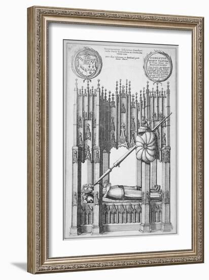 Monument of John of Gaunt and Constance of Castile, Old St Paul's Cathedral, City of London, 1656-Wenceslaus Hollar-Framed Giclee Print
