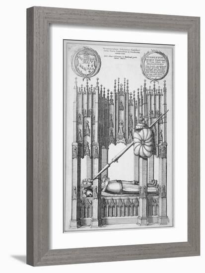 Monument of John of Gaunt and Constance of Castile, Old St Paul's Cathedral, City of London, 1656-Wenceslaus Hollar-Framed Giclee Print