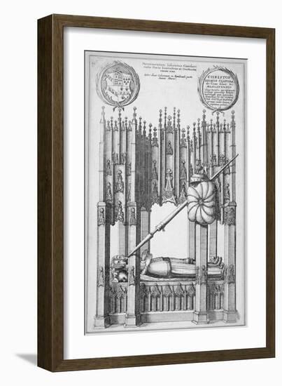 Monument of John of Gaunt and Constance of Castile, Old St Paul's Cathedral, City of London, 1656-Wenceslaus Hollar-Framed Giclee Print