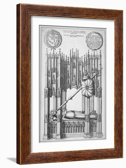 Monument of John of Gaunt and Constance of Castile, Old St Paul's Cathedral, City of London, 1656-Wenceslaus Hollar-Framed Giclee Print