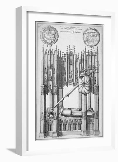 Monument of John of Gaunt and Constance of Castile, Old St Paul's Cathedral, City of London, 1656-Wenceslaus Hollar-Framed Giclee Print