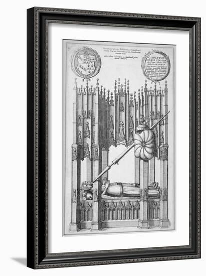 Monument of John of Gaunt and Constance of Castile, Old St Paul's Cathedral, City of London, 1656-Wenceslaus Hollar-Framed Giclee Print