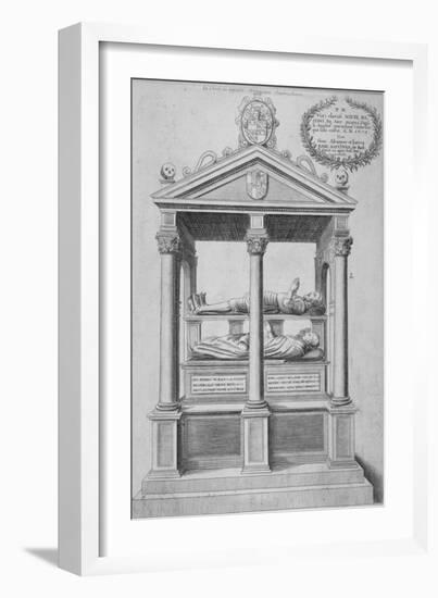 Monument of Sir Nicholas Bacon in Old St Paul's Cathedral, City of London, 1656-Wenceslaus Hollar-Framed Giclee Print