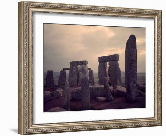 Monument of Stonehenge-Dmitri Kessel-Framed Photographic Print