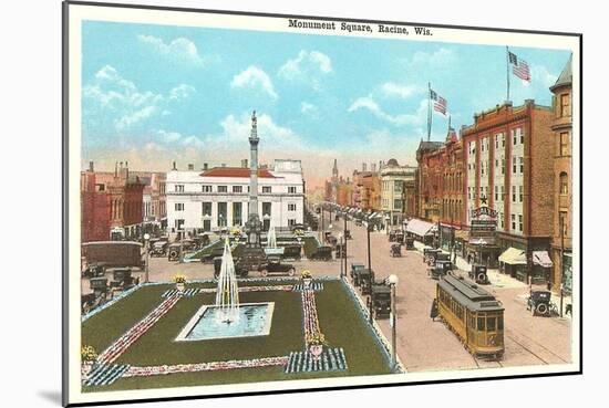 Monument Square, Racine, Wisconsin-null-Mounted Art Print