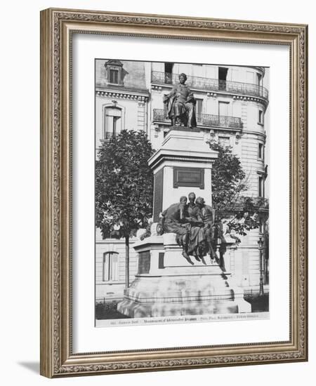 Monument to Alexandre Dumas Pere, 1883-Gustave Doré-Framed Giclee Print