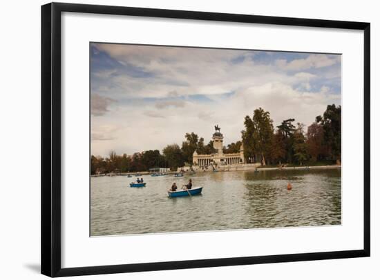 Monument to Alfonso XII at Estanque Lake, Buen Retiro Park, Madrid, Spain-null-Framed Photographic Print