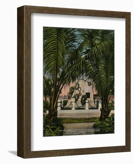 Monument to Cuban medical students executed by the Spanish in 1871, Havana, Cuba, c1920-Unknown-Framed Photographic Print