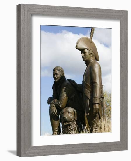 Monument to Explorers Lewis and Clark, St. Charles, Missouri-Walter Bibikow-Framed Photographic Print