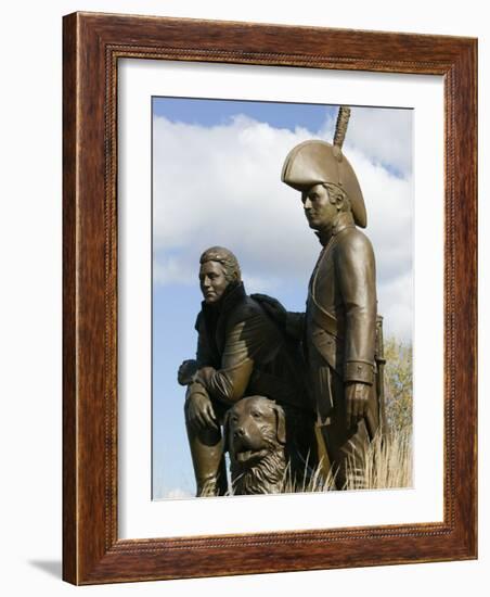 Monument to Explorers Lewis and Clark, St. Charles, Missouri-Walter Bibikow-Framed Photographic Print