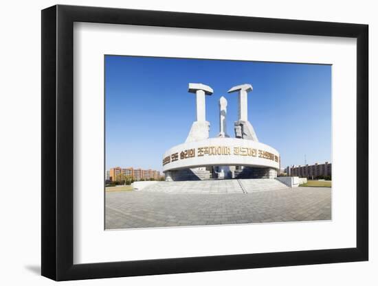 Monument to Foundation of Workers Party of Korea, Democratic People's Republic of Korea, N. Korea-Gavin Hellier-Framed Photographic Print