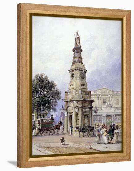 Monument to George Iv, Battle Bridge (Now King's Cros), London, 1835-George Sidney Shepherd-Framed Premier Image Canvas