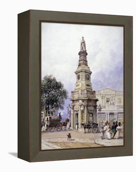 Monument to George Iv, Battle Bridge (Now King's Cros), London, 1835-George Sidney Shepherd-Framed Premier Image Canvas