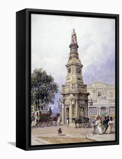 Monument to George Iv, Battle Bridge (Now King's Cros), London, 1835-George Sidney Shepherd-Framed Premier Image Canvas