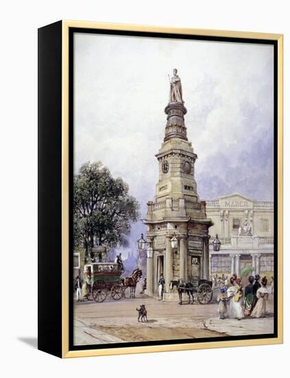 Monument to George Iv, Battle Bridge (Now King's Cros), London, 1835-George Sidney Shepherd-Framed Premier Image Canvas