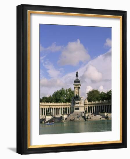 Monument to King Alfonso XII in El Retiro Park, Madrid, Spain, Europe-Sergio Pitamitz-Framed Photographic Print