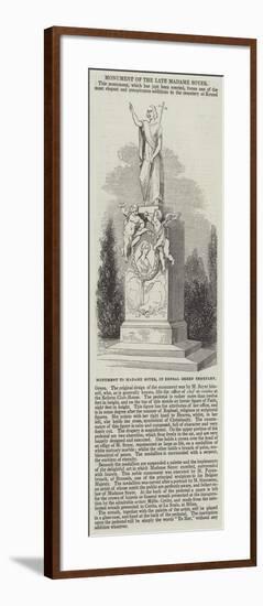 Monument to Madame Soyer, in Kensal Green Cemetery-null-Framed Giclee Print