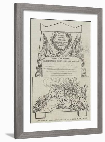 Monument to Major-General Sir H R Dick-null-Framed Giclee Print