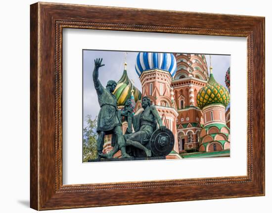 Monument to Minin and Pozharsky. 1816 Bronze Statue-Tom Norring-Framed Photographic Print