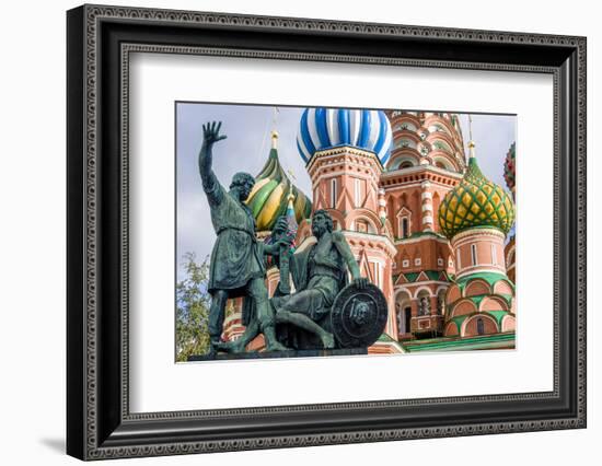 Monument to Minin and Pozharsky. 1816 Bronze Statue-Tom Norring-Framed Photographic Print