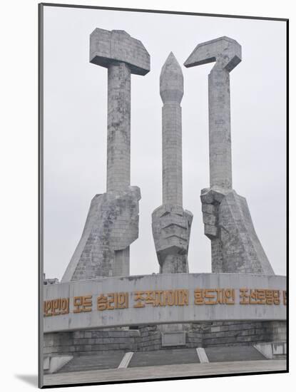 Monument to Party Foundation, Pyongyang, North Korea, Asia-Michael Runkel-Mounted Photographic Print