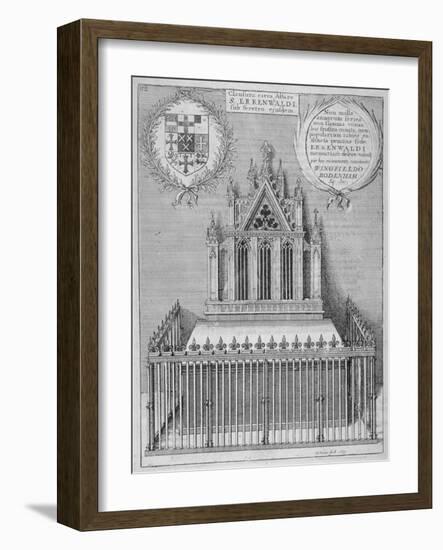 Monument to Saint Erkenwald in Old St Paul's Cathedral, City of London, 1656-Wenceslaus Hollar-Framed Giclee Print