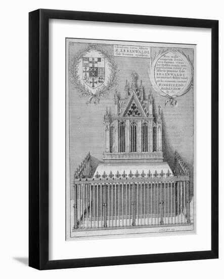 Monument to Saint Erkenwald in Old St Paul's Cathedral, City of London, 1656-Wenceslaus Hollar-Framed Giclee Print