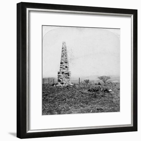 Monument to the 27th Inniskillings, Hart's Hill, Near Colenso, Natal, South Africa, Boer War, 1901-Underwood & Underwood-Framed Giclee Print