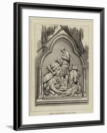 Monument to the 42nd Highlanders in Dunkeld Cathedral-null-Framed Giclee Print