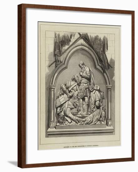 Monument to the 42nd Highlanders in Dunkeld Cathedral-null-Framed Giclee Print