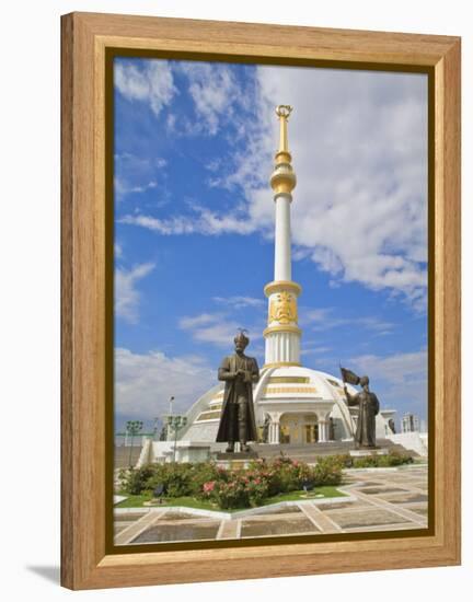 Monument to the Independence of Turkmenistan, Independance Park, Berzengi Ashgabat, Turkmenistan-Jane Sweeney-Framed Premier Image Canvas