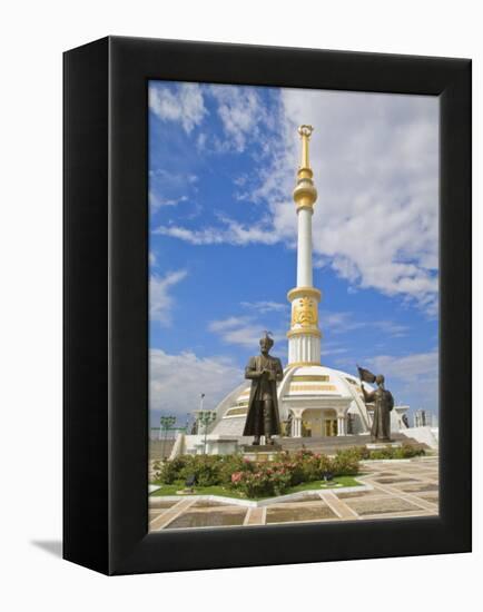 Monument to the Independence of Turkmenistan, Independance Park, Berzengi Ashgabat, Turkmenistan-Jane Sweeney-Framed Premier Image Canvas