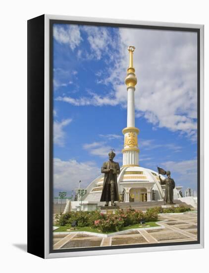 Monument to the Independence of Turkmenistan, Independance Park, Berzengi Ashgabat, Turkmenistan-Jane Sweeney-Framed Premier Image Canvas