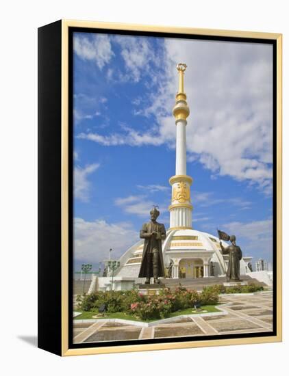 Monument to the Independence of Turkmenistan, Independance Park, Berzengi Ashgabat, Turkmenistan-Jane Sweeney-Framed Premier Image Canvas