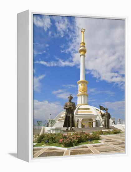 Monument to the Independence of Turkmenistan, Independance Park, Berzengi Ashgabat, Turkmenistan-Jane Sweeney-Framed Premier Image Canvas