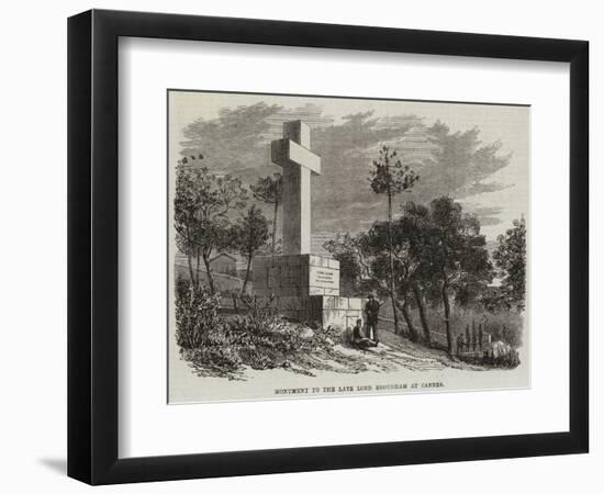 Monument to the Late Lord Brougham at Cannes-null-Framed Giclee Print